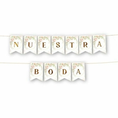 4 Banderines MI BODA (2 por modelo) - comprar online