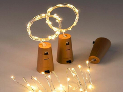 3 luces de corcho calidas o frias de 90cm - comprar online