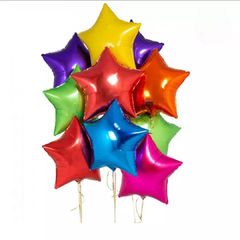 10 globo estrella de 45cm colores Variados