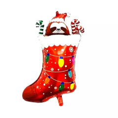 10 globos de 15" 5 Botas + Papa Noel