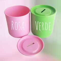 10 alcancías plásticas lisa de color para souvenirs - comprar online