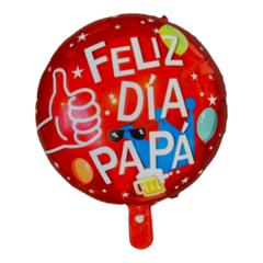 10 globos Rojos Para Papá de 45cm