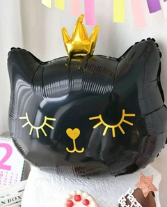 5 Globos carita de Gato con corona