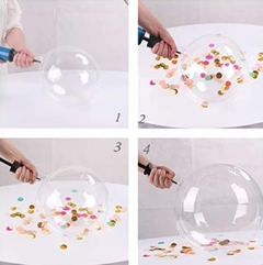 10 Globos burbujas sin decorar - tienda online