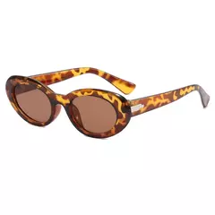 ÓCULOS DE SOL FEMININO REDONDO LEOPARDO