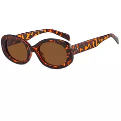 ÓCULOS DE SOL FEMININO REDONDO LEOPARDO