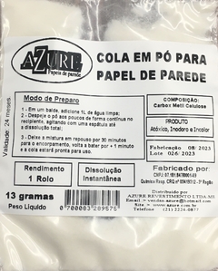 Cola em pó para papel de parede pcte com 13 grs