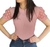 Blusa Tule Manga Curta Top Prime Blogueirinha - loja online