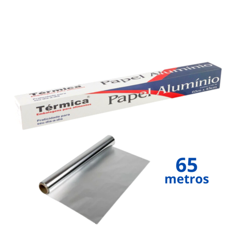 PAPEL ALUMÍNIO 30CM X 100M BF50002 UNIDADE BRICOFLEX - Simão Distribuidora  - Utensílios para Cozinha Industrial