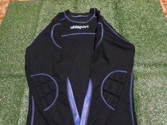 Uhlsport Template 2003 Preto/Celeste Goleiro GK #1 Camisa Importada Tamanho G (veste P - detalhes e medidas no anúncio) - CM | Camisas e Miniaturas