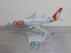 Gol Linhas Aéreas Inteligentes Boeing 737-800W Avião Maquete Artesanal Escala 1:152