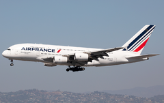 Air France Airbus A380-800 Avião Maquete Artesanal Escala 1:256 - loja online