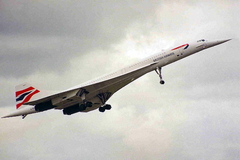 British Airways Concorde Avião Maquete Artesanal Escala 1:215 - loja online