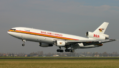 Imagem do DAS Air Cargo McDonnell Douglas DC-10-30F Avião Miniatura Phoenix Models Escala 1:400 (medidas no anúncio)