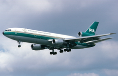 Imagem do PIA Pakistan International Airlines Douglas DC-10-30 Avião Miniatura Inflight500 Escala 1:500