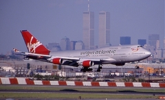 Imagem do Virgin Atlantic Airways Boeing 747-400 Avião Miniatura StarJets Escala 1:500 (medidas no anúncio)