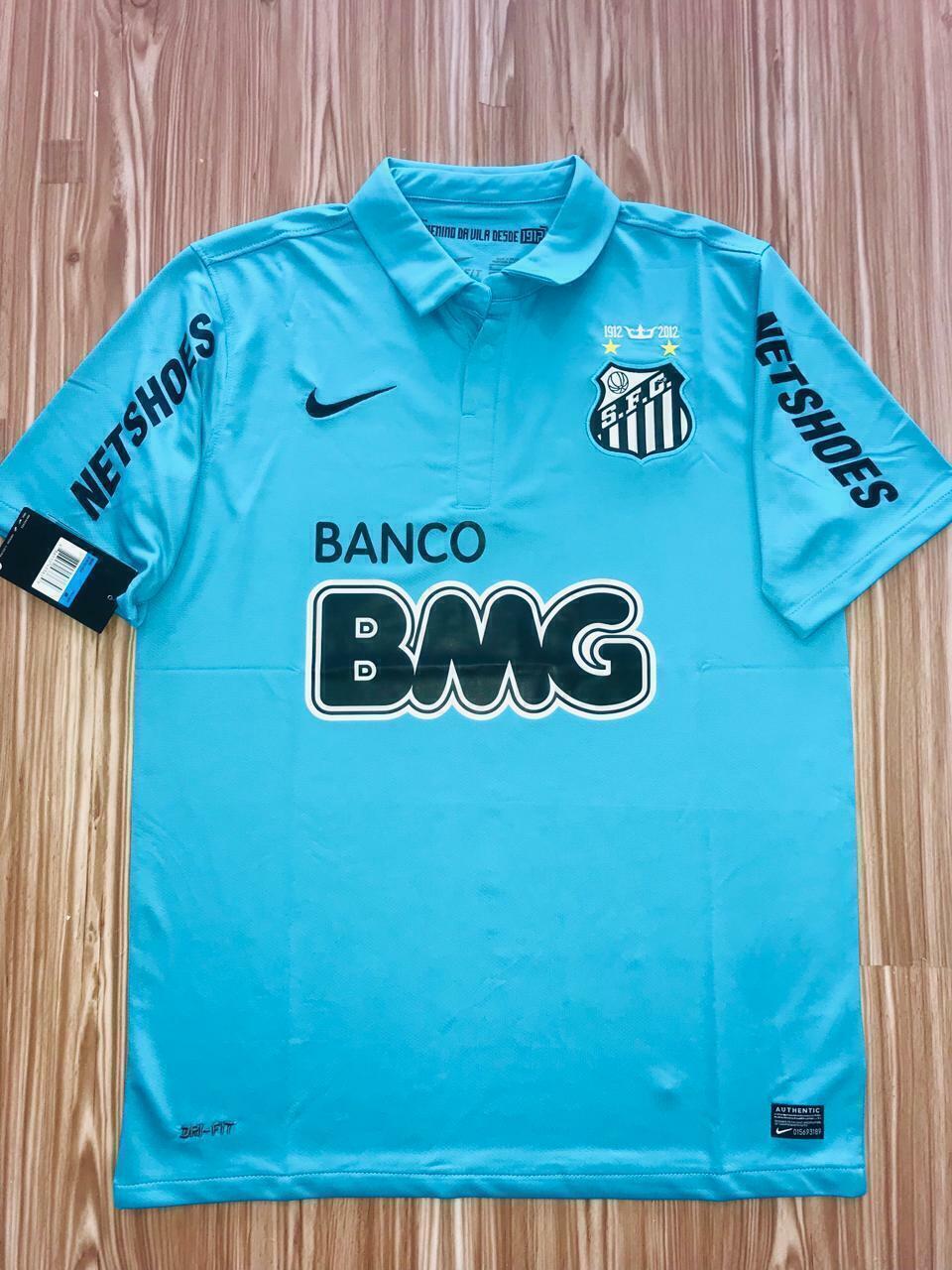 Camisa Retrô Santos II - 2012 - Azul