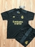 Kit Infantil Real Madri III 2023/24 -Preto Pronta Entrega