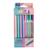 Kit 4 Canetas Fineliner + 4 Marca Texto Duo Tons Pastel - Kaz