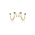 Brinco Ear Hook Luísa Banhado em Ouro - BR65 - comprar online