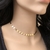 Chocker Coração Lívia Banhado em ouro - CL14