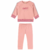 Conjunto Infantil Rosa com Bordado Feminino de Inverno Colorittá | Calça e blusa de moletom