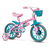 Bicicleta Nathor Charm Aro 12 com Rodinhas Laterais Garrafinha e Freio Traseiro Rosa/Verde