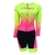 Macaquinho Cabani Essence Manga Longa Para Ciclismo Amarelo Neon/Rosa