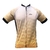 Camisa Siker Milano Masculina Manga Curta Para Ciclismo Bege