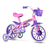 Bicicleta Nathor Cat Aro 12 com Rodinhas Laterais Garrafinha e Freio Traseiro Lilás/Rosa/Branco