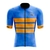 Camisa Cabani Liberty Masculina Manga Curta Para Ciclismo Azul/Laranja