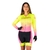 Macaquinho Cabani Essence Manga Longa Para Ciclismo Amarelo Neon/Rosa - comprar online