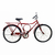 Bicicleta Cairu Potenza com Freios Suecos Dianteiro e Traseiro Apoio Lateral e Rodas em Alumínio Vermelho.