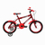 Bicicleta Cairu Racer Kids Aro 16 com Freios Dianteiro e Traseiro Rodinhas Laterais Para-lamas e Rodas em Alumínio Vermelho.