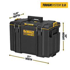 CAJA DE HERRAMIENTA DEWALT TOUG SYSTEM 2.0 DWST08400 21"X14"X16" - MULTIHERRAMIENTAS MTY.