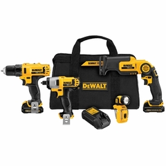 COMBO DE HERRAMIENTAS INALÁMBRICAS 12V. DEWALT DCK413S2