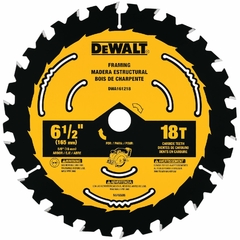 DISCO PARA MADERA ESTRUCTURAL 6-1/2'' X 18T DEWALT N703809 (DWA161218)