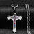 Colares com Crucifixo Cristais Coloridos - loja online