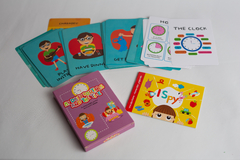 cartas didácticas inglés "My daily routines and the time" (flash cards with activity book) - comprar online