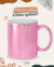 Caneca Cerâmica Cromada Pink - 325ml - Personalizada