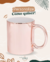 Caneca Cerâmica Cromada Rose Gold - 325ml - Personalizada