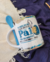 Caneca Com Colher e Parte Interna Azul Claro Melhor Pai do Mundo - 325ml