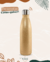 Garrafa Térmica Aço Inox Glitter Dourado - 500ml - Personalizado