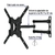 Soporte para pantallas 23" a 42" mov. angular y articulado - comprar en línea