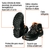Zapato dieléctrico negro #27 antifatiga con casquillo,Truper en internet