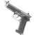 KROWN LAND SRC CO2 4.5MM KL9A3 BLOWBACK AIRGUN PISTOL SILVER na internet