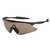 WOSPORT SHOOTING SPORT GOGGLES BLACK FRAME / BROWN LENS