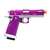 ARMY ARMAMENT GBB 4.3 HI-CAPA LIMCAT BLOWBACK AIRSOFT PISTOL PINK / SILVER - comprar online