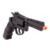 Revolver Airsoft SRC 4.5mm CO2 Herc 4" na cor preta com cano laranja