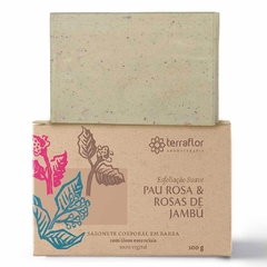 SABONETE NATURAL PAU ROSA E ROSA DE JAMBU 100G